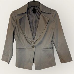 Ann Taylor Factory Women's Gray Blazer